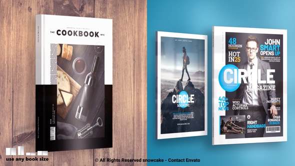 Videohive Book and Magazine Promotion Product Promo template preview