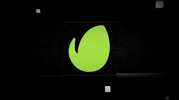 Videohive Cube Black Logo Reveal Logo Stings template preview
