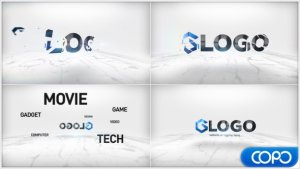 Corporate Logo Intro Video Displays template preview