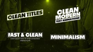 Videohive Clean Titles 56423071 Titles template preview