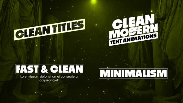 Videohive Clean Titles 56423071 Titles template preview