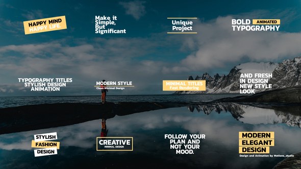 Videohive Bold Text Titles | After Effects 49834208 Titles template preview