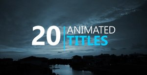 20 Animated Titles Video Displays template preview
