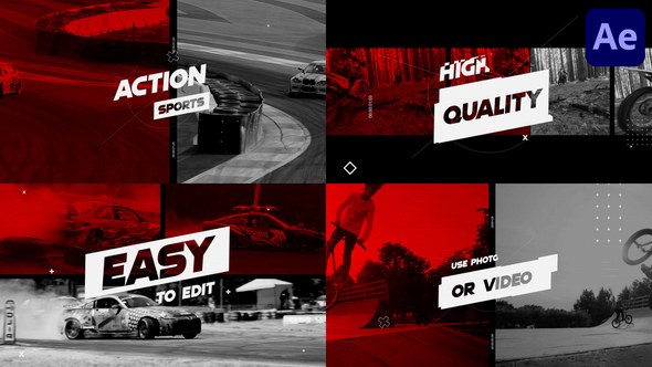 Videohive Action Sports for After Effects Openers template preview
