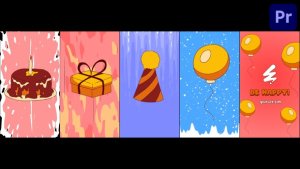 Vertical Festive Morphing Logo for Premiere Pro Premiere Pro template preview