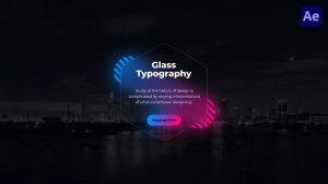 Videohive Glass Typography for After Effects Titles template preview