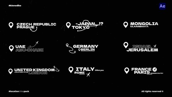 Videohive Location Titles 56179030 Titles template preview