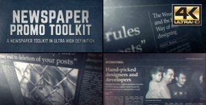 Newspaper Promo Toolkit Video Displays template preview
