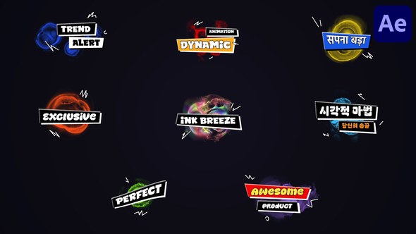 Videohive Ink Titles for After Effects Titles template preview