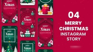 Videohive Merry Christmas Instagram Stories 55394710 Product Promo template preview