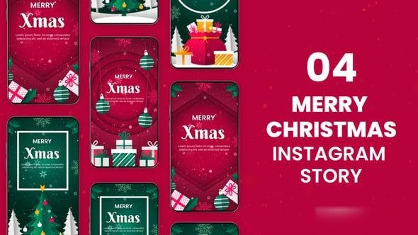 Videohive Merry Christmas Instagram Stories 55394710 Product Promo template preview