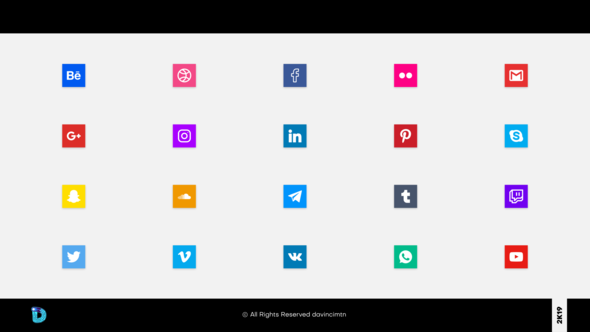 Social Media Lower Thirds Video Displays template preview