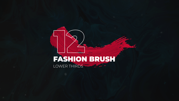 Videohive Brush Fashion Lower Thirds Elements template preview