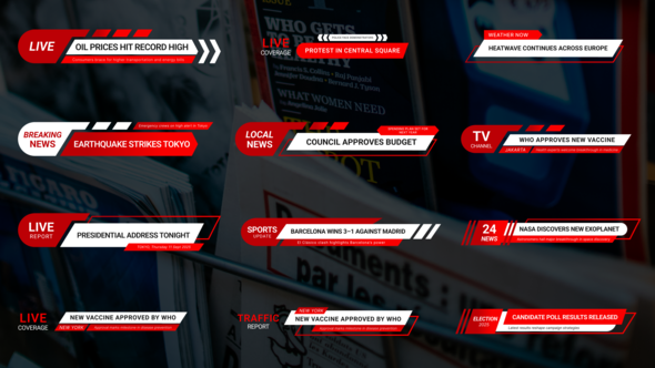 Videohive News Lower Thirds 60153550 Elements template preview