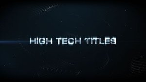 High Tech Titles & Logo Video Displays template preview