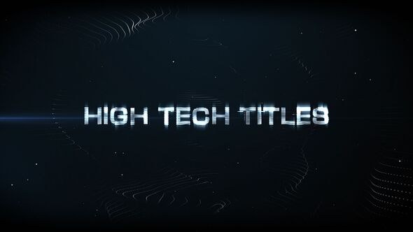 High Tech Titles & Logo Video Displays template preview
