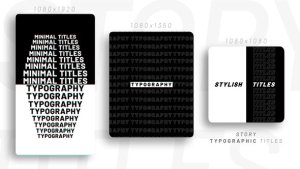 Videohive Instagram Typography Titles 45529778 Titles template preview