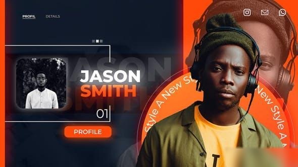 Videohive Profile Modern Slideshow Openers template preview