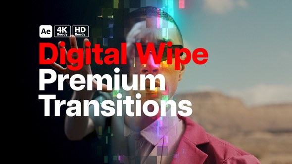 Videohive Premium Transitions Digital Wipe Elements template preview