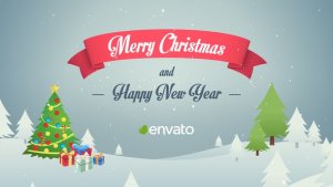 Christmas & New Year Opener Video Displays template preview