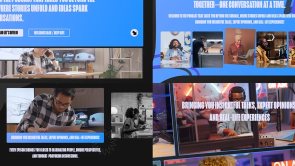 Videohive Dynamic Podcast Intro Pack Openers template preview