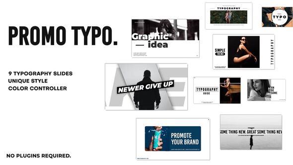 Videohive Typography Promo 48336478 Titles template preview