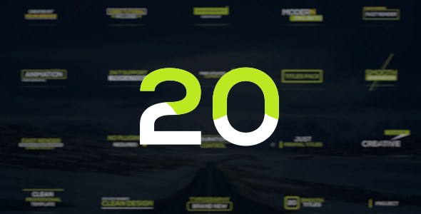 Videohive Minimal Titles v2 Titles template preview
