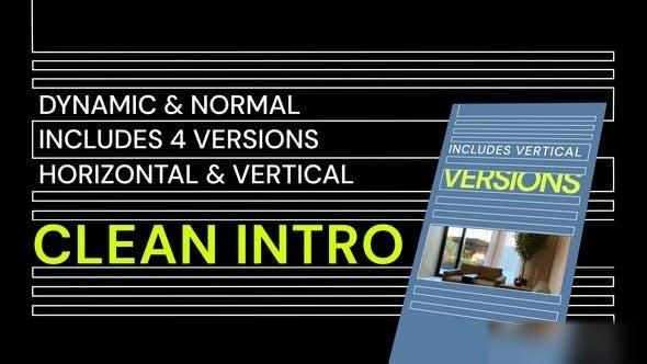 Videohive Clean Intro 43599917 Openers template preview