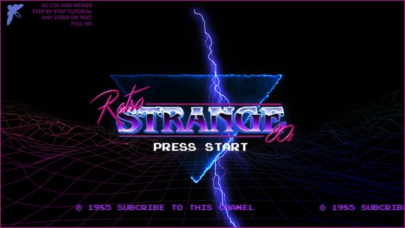 Videohive 80s Retro Logo Logo Stings template preview