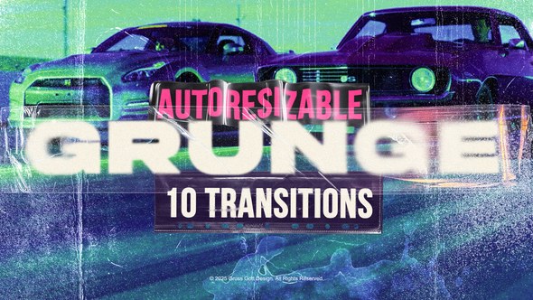 Videohive Grunge Transitions 55972661 Elements template preview