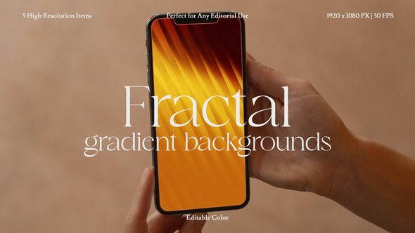 Videohive Fractal Gradient Background Pack for After Effects Elements template preview