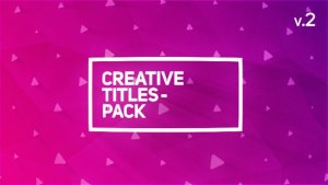Creative Titles Package Video Displays template preview