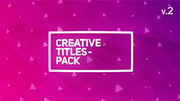 Creative Titles Package Video Displays template preview
