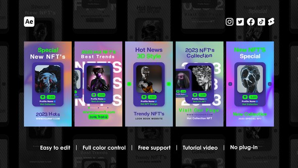 Videohive Crypto Instagram Reels 48542809 Product Promo template preview