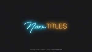 Videohive Titles - Neon Titles template preview
