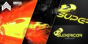 Supercar Logo Video Displays template preview
