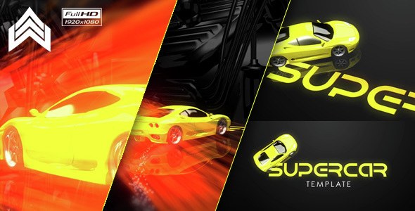 Supercar Logo Video Displays template preview
