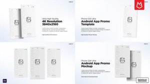 Videohive Android App Promo Mockup | S24 Ultra Matte Product Promo template preview