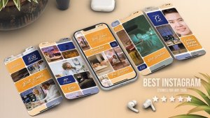 Videohive E-Learning Event Multi Screen Instagram Reel Split Video Displays template preview