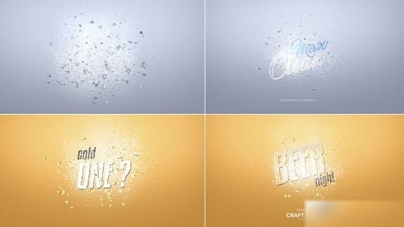 Videohive Liquid Water Logo Reveal Logo Stings template preview