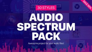 Audio Spectrum Pack Video Displays template preview