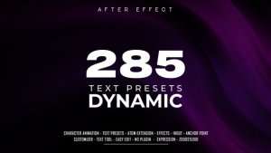 Dynamic Text Presets Pack Elements template preview