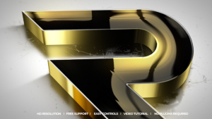 Videohive Gold Logo Reveal 48711878 Logo Stings template preview