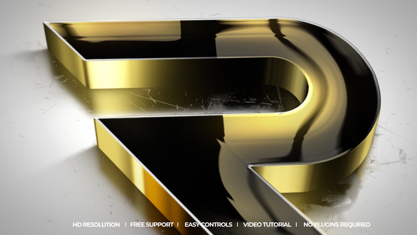 Videohive Gold Logo Reveal 48711878 Logo Stings template preview