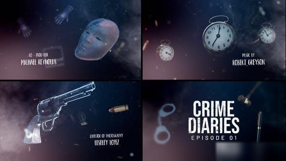 Videohive Crime Diaries - Title Sequence Openers template preview