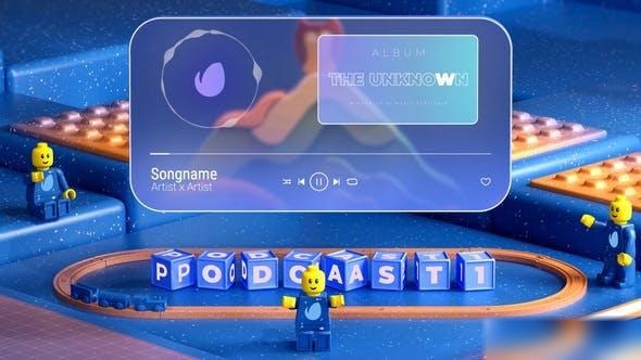 Videohive Music Podcast Happy Kids Openers template preview