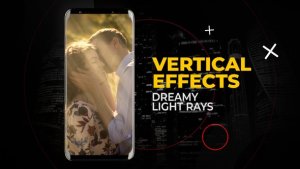 Videohive Vertical Dreamy Light Rays Effects | After Effects Elements template preview