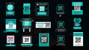 Videohive QR Code Titles Titles template preview