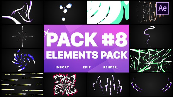 Flash FX Elements Pack 08 | After Effects Video Displays template preview