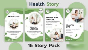 Videohive Health Instagram Story Pack Openers template preview